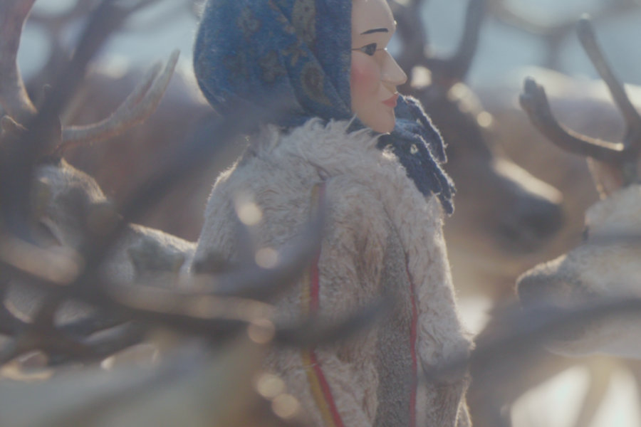 The mother puppet among reindeer — Mother Land
