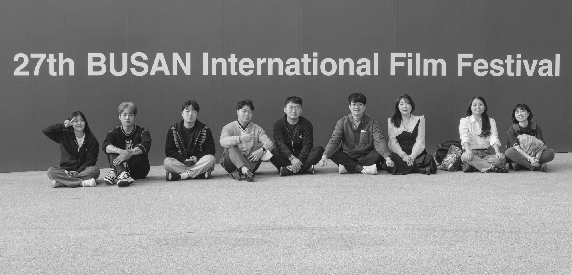 제27회 부산국제영화제 현장의 스튜디오 요나 제작진